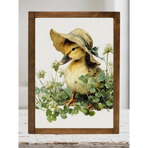 LUCKY DUCK  FRAMED PRINT